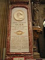 Paris, Eglise St Sulpice, Plaque de Jean-Jacques Olier